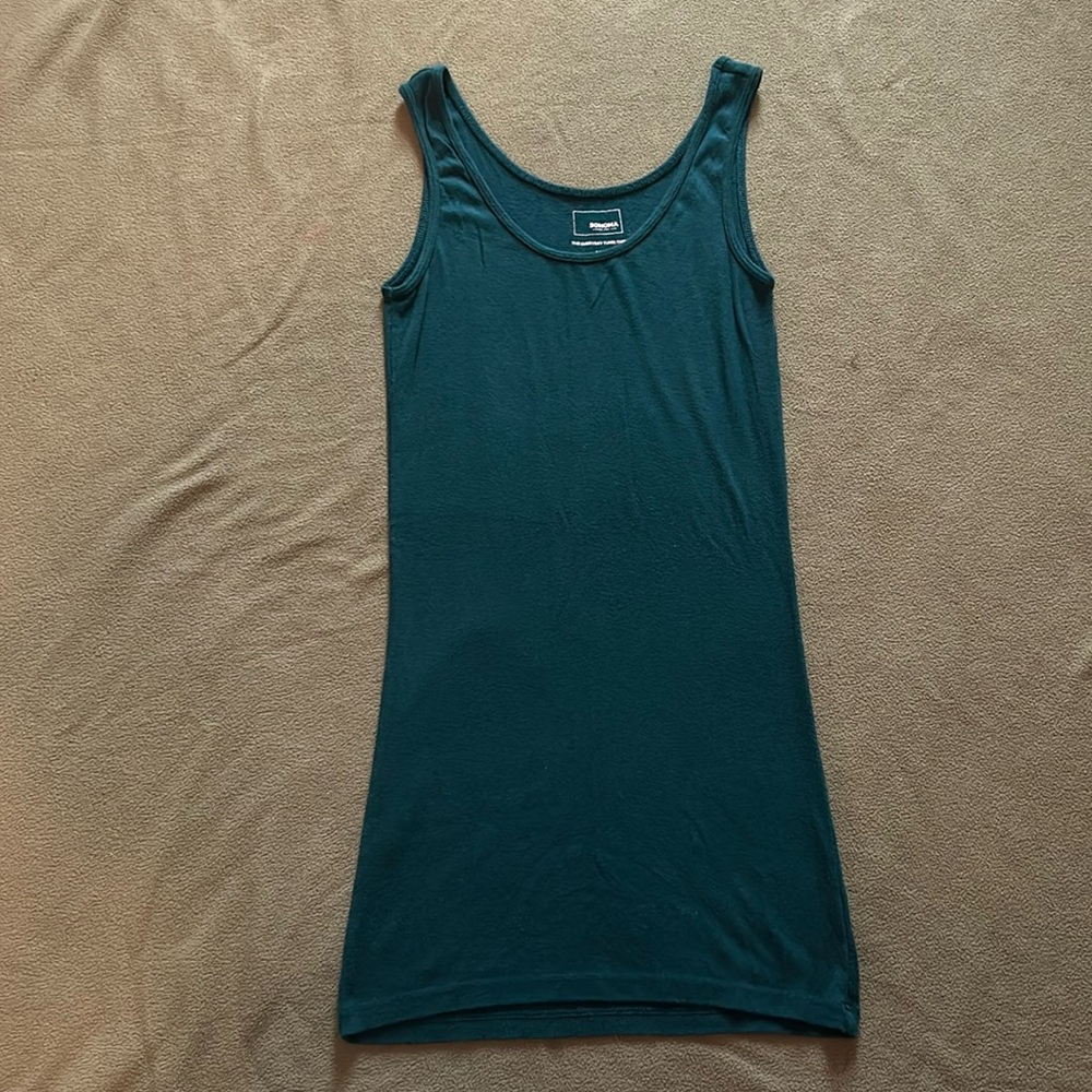 Green tunic tank top